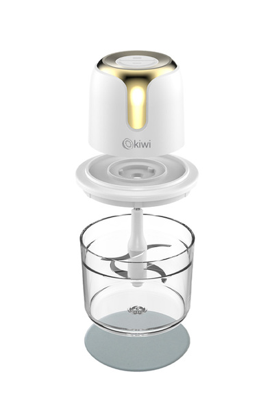Kiwi Kc-8221 Kablosuz Şarjlı Gıda Doğrayıcı – 1.2L Cam Hazne, Paslanmaz Çelik Bıçaklı Mutfak Robotu