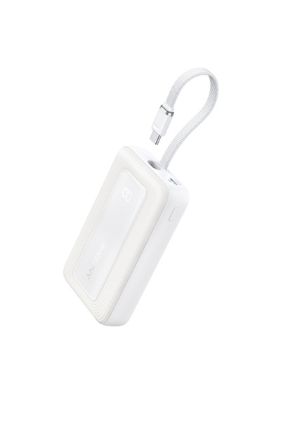 Anker Zolo 10.000 mAh Powerbank, Taşınabilir Şarj Cihazı, 30W, USB-C, Beyaz -...