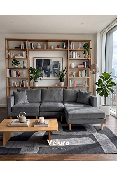 Velura Home & Living Armin Akıllı Köşe Koltuk Takımı & Modern Modüler Yataklı...