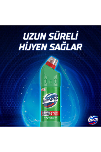 Domestos Çamaşır Suyu Beyaz Sabun Ferahlığı 750 ml x3 + Çamaşır Suyu Dağ Esintisi 750 ml x3