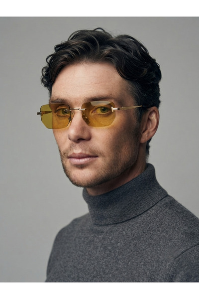 BluePepper Tomsel Sari Sunglasses t Detailled Frameless Metal Handle Uv400 Pr...