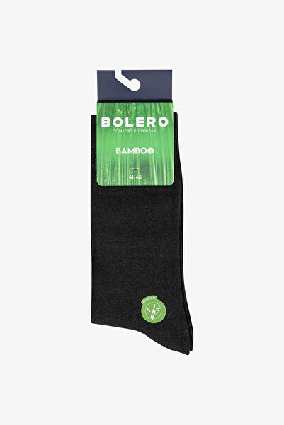 Bolero Erkek Bambu Soket Çorap Siyah