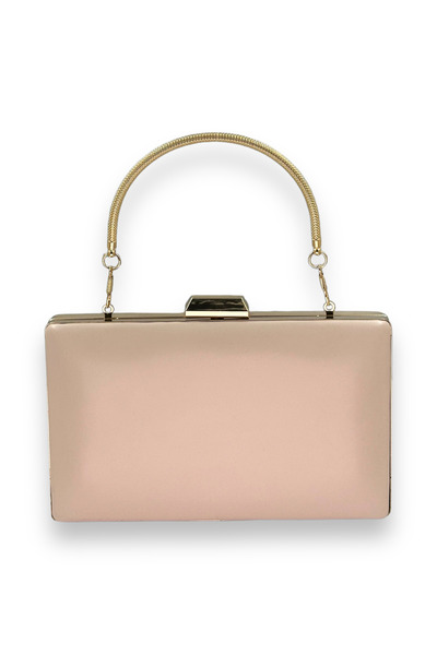Biçanta Sand Color Matte Skin Leather Women Evening Dress Bag Wedding Engagem...