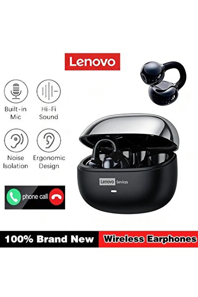 Choice4 Lenovo Black LE302 Wireless Headphones Bluetooth 5.3 Ear Clip HIFI So...