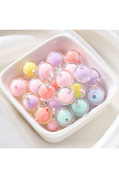 choice2 Mixed-No.2-200pcs 200pcs 8mm Mixed Color Acrylic Beads, Interval Bead...