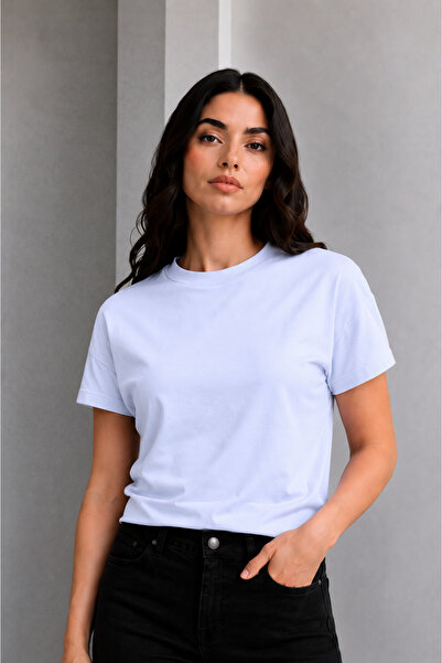 BALİNS Women's Single Jersey Low Sleeve T-Shirt