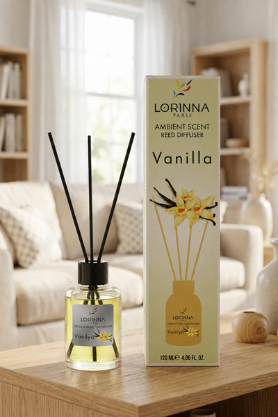 Lorinna Paris Vanilla Bambu Çubuklu 120 ml Oda Kokusu
