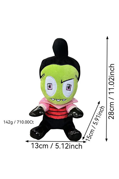 Choice 28CM 20cm Alien ET 3D Eyes Green Invader ZIM GIR Dog Plush Figure Toy ...
