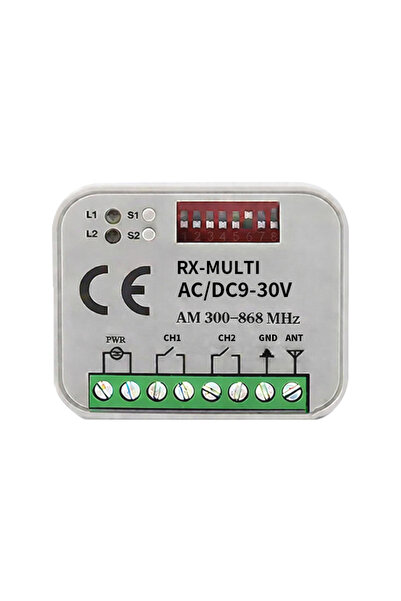 Choice وحدة تحكم جهاز الاستقبال RX-MULTI AC/DC 9V-30V 2CH 300MHz إلى 868MHz 4...