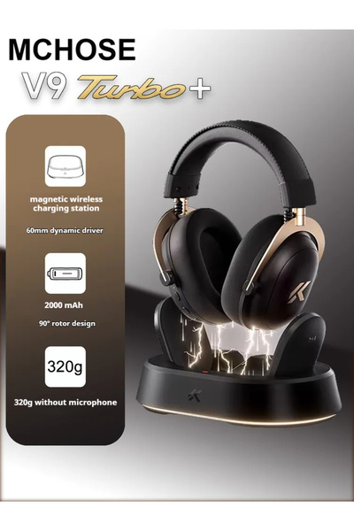 Choice7 Black Gold-V9 Turbo Original MCHOSE V9 PRO Music Esports Gaming Headp...