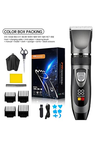 Choice Digital display12PCS Professional Home Electric Hair Clipper Set with ...