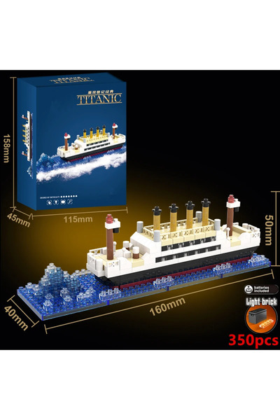 choice2 305PCS Titanic Creative Luxury Iceberg Cruise Ship Boat Wreck Set Cit...