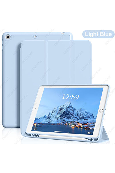 Choice1 جراب أزرق فاتح لجهاز iPad من الجيل التاسع/الثامن/السابع مقاس 10.2 بوص...