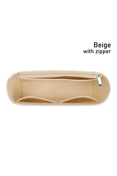 Choice6 beige with zipper 1Pcs Multi-Pocket Bag Organizer for Longchamp Mini ...