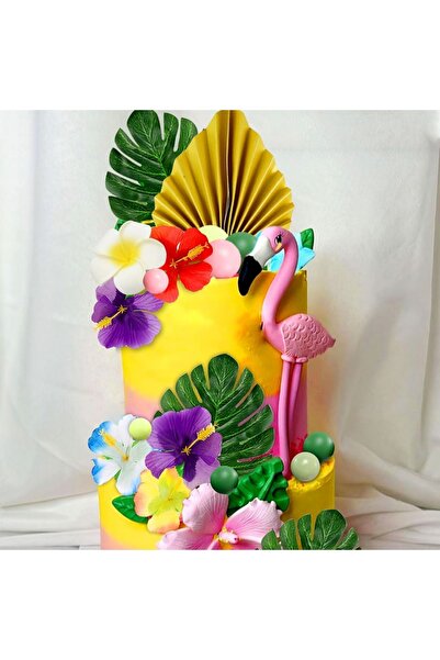 Choice green LaVenty 43 PCS Hawaiian Cake Decorations Tropical Cake Topper Lu...