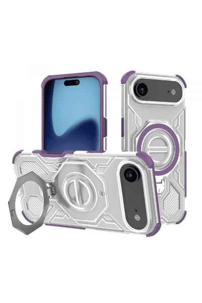 Apple Husa pentru iPhone 17 Air, Techsuit, Carbon Shield Pro, Mov