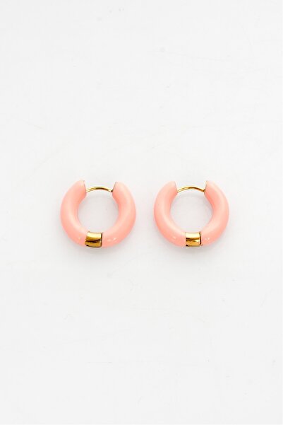 UKHWD SUPPLY Ka5017Pm Model Enamel Hoop Earrings