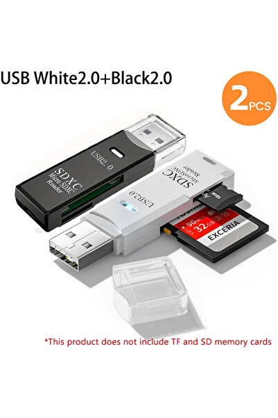 Choice White2.0 Black2.0 2-in-1 USB 3.0 High Speed Card Reader TF Memory Card...