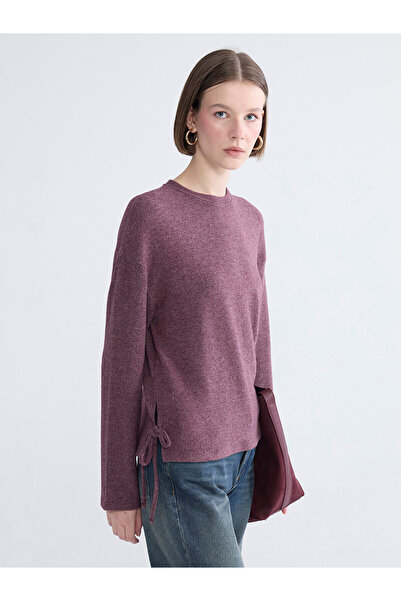 LC Waikiki Lcw Everyday Burgundy Crew Neck Women's T-Shirt