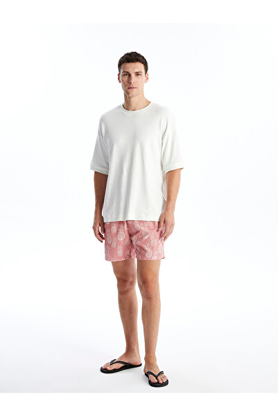 LC Waikiki Trendlucky Men's Short Length Patterned Swim Shorts with Differenc...