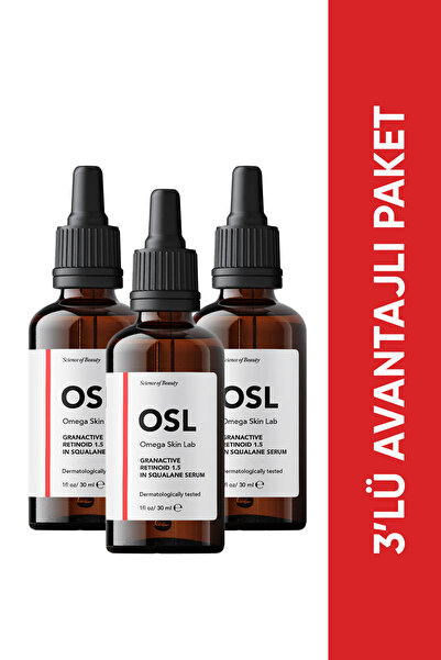 OSL Omega Skin Lab أو إس إل جراناكتيف ريتينويد 1.5% في مصل السكوالين 3 عبوات ...