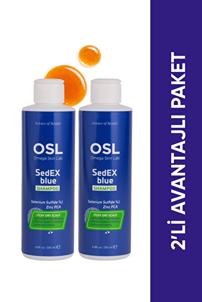 OSL Omega Skin Lab Osl Sedex Blue Shampoo 2-Pack Set 200ml