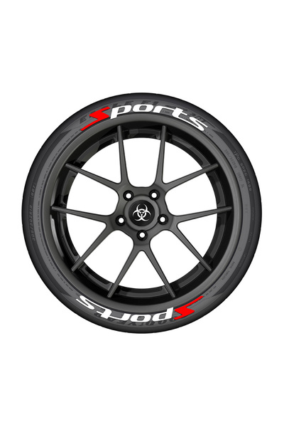 Choice SPORTS Universal Sports Letters 3D Thickened Car Tire Wheel Sticker Co...