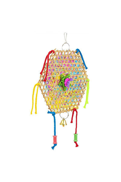 Choice 1pc Small Animal Chew Toy for Birds - Hanging Rattan & Shredded Paper ...