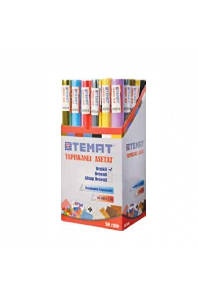 Erka Temat Adhesive Colored Acetate 45Cmx2M - Pack of 30