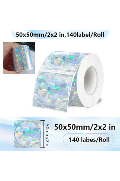 Choice1 50x50mm 1Roll Label Sticker Thermal Labels Waterproof 50x50cm 40x30mm...