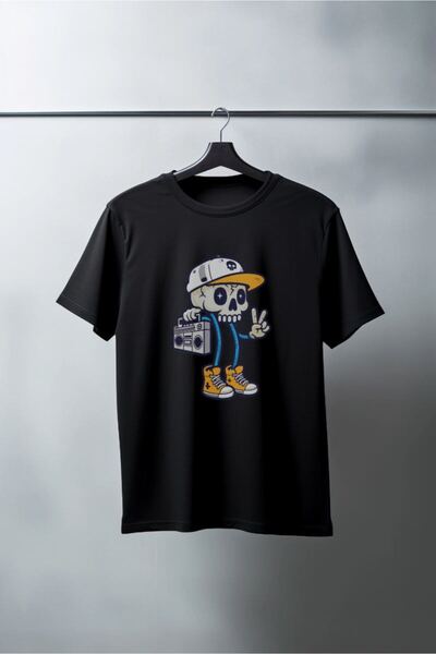 Generic Brand Unisex Oversize 24/1 Combed Cotton Dtf Printed T-Shirt - Dtf189...