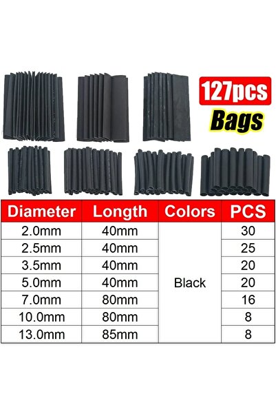 choice2 SKY BLUE 1600/127Pcs Heat Shrink Tube Kit Thermoresistant Tubing Heat...