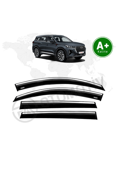 FA OTOMOTİV Chery Tiggo 7 – Tiggo 7 Pro ve Tiggo 7 Pro Max Kromlu Cam Rüzgarl...