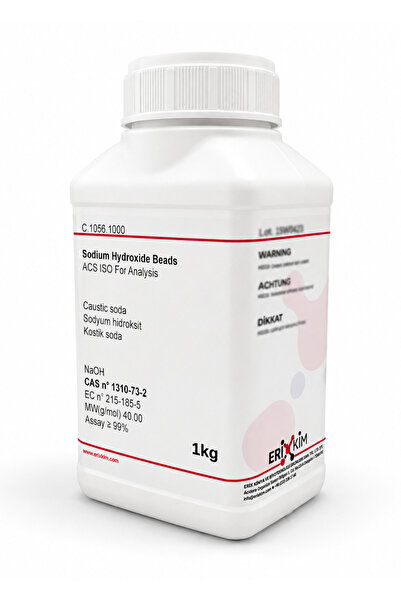labbakkal Sodyum Hidroksit Boncuk Kostik 1 Kg – NaOH Kostik Soda