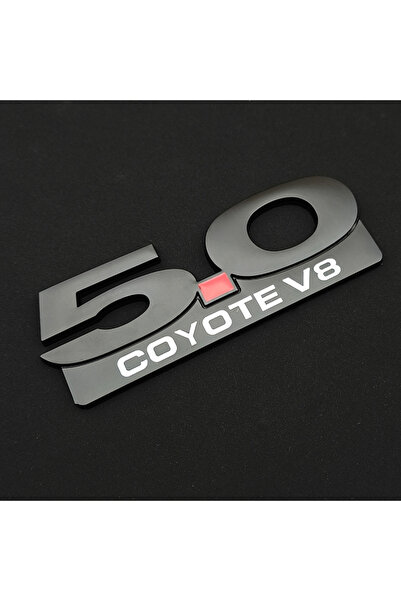 Choice ملصق أسود ثلاثي الأبعاد معدني للسيارة، شعار 5.0 COYOTE V8، شعار أمامي،...