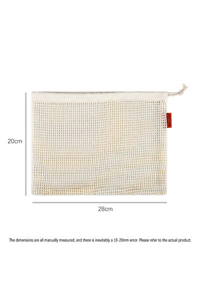 Choice 3PCS small Weedi 3/6pack Reusable Cotton Mesh Produce Bags, Washable G...