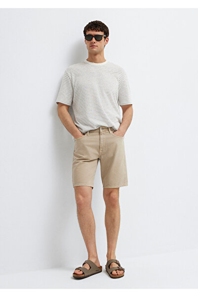 Mavi Willis Street Puslu Beige Denim Jean Shorts 0412607-A3309