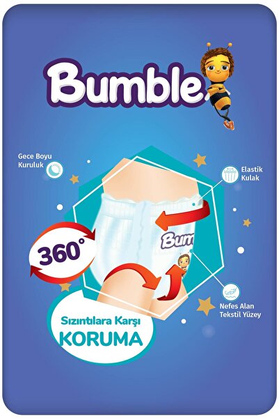 Bumble 3 Numara Midi Külot Bebek Bezi – 88 Adet | 4-9 Kg