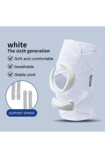 Choice XL AB003C-WH 1 قطعة واقي ركبة رياضي للرجال والنساء واقي ركبة مرن مضغوط...