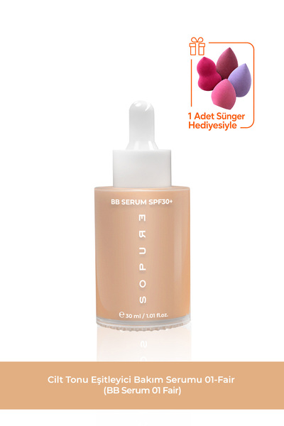 Sopure Bb Serum-01 Fair-Skin Tone Equalizing Color Care Serum