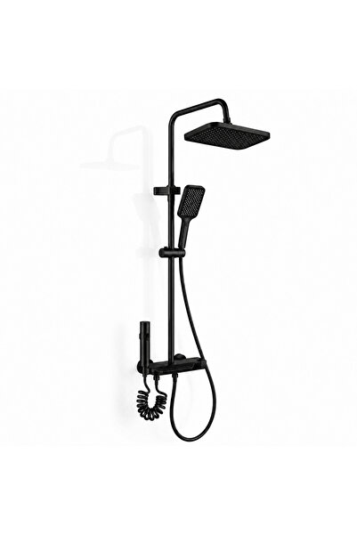 Generic Black Rainfall Shower Set – Modern Bathroom Shower System