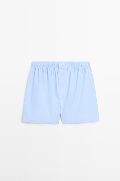 Massimo Dutti Çizgili %100 pamuklu boxer