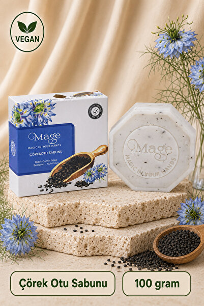 Mage Cosmetics Mage Doğal Çörek Otu Sabunu 100 gram 1 adet hediyelik kutuda