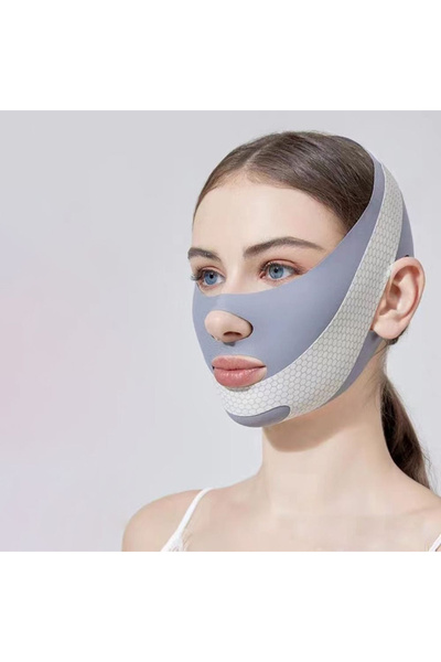 Choice Light Grey 1pc Night Sleeping V-Shape Face Slimming Bandage Facial Lif...