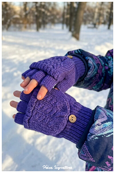 PIECE SIGNATURE Luxury Covered Cut-Finger Gloves for Teenagers (Ages 7-10)