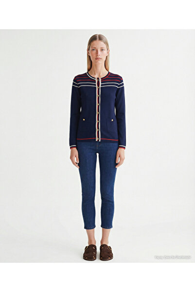 Yargıcı Regular Crew Neck Long Sleeve Cardigan