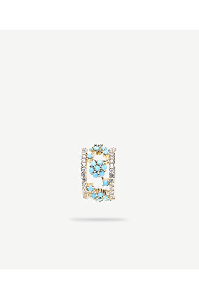 Yargıcı Akrilik Taş Detaylı Earcuff