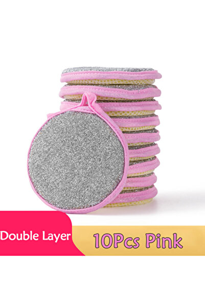 Choice6 10Pcs Pink 5/10/20Pcs Double Side Dishwashing Sponge Dish Washing Bru...