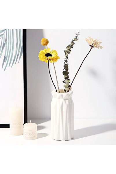 Choice D Nordic Plastic Vase Simple Small Fresh Flower Pot Storage Bottle For...