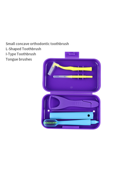 choice2 Purple 1box Dental Oral Cleaning Care Kits Portable Daily Travelling ...